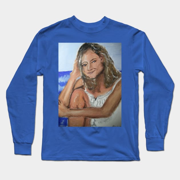 Jodie Foster on the beach Long Sleeve T-Shirt by 17 years to Hell and Back 